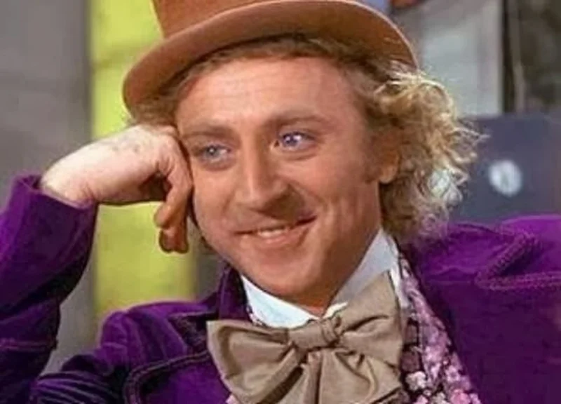 Condescending Wonka meme template: Gene Wilder leaning forward with hands clasped and a smug smile