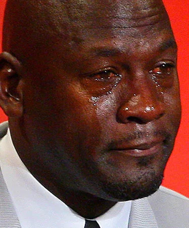 Crying Jordan meme template