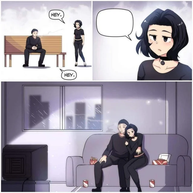 Doomer Girl meme template