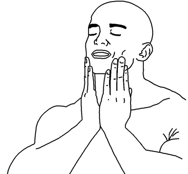 Feels Good meme template: a contented Pepe the Frog smiling in satisfaction