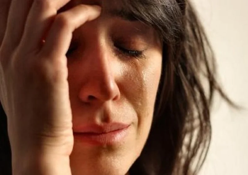 First World Problems meme template: a woman with glasses crying with her hand pressed to her forehead