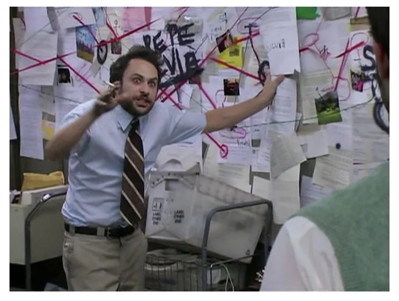 Guy explaining meme template