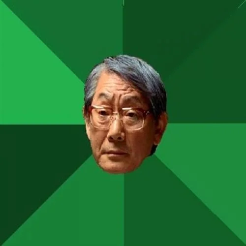High Expectations Asian Father meme template