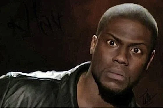 Kevin Hart wide-eyed shocked reaction face meme template