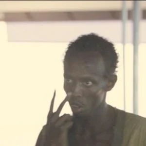 Look At Me meme template: the pirate Muse (Barkhad Abdi) from Captain Phillips asserting control