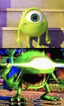 Mike Wazowski Triggered meme template