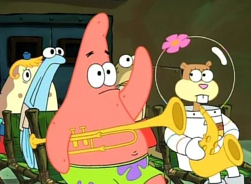 Patrick Raises Hand meme template