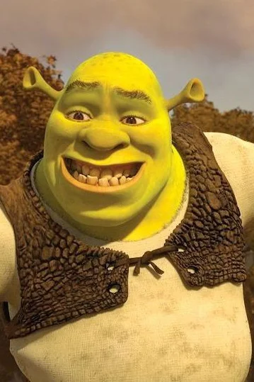 Smiling Shrek meme template
