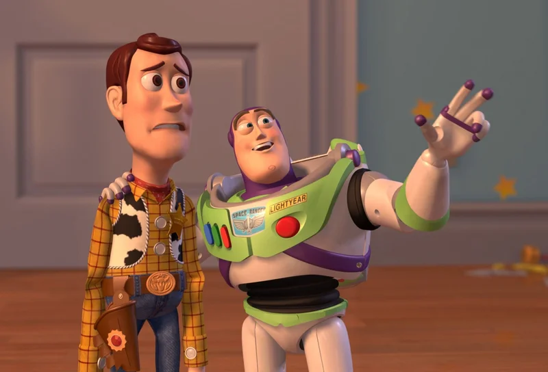 X, X Everywhere meme template: Buzz Lightyear from Toy Story gesturing at a wide horizon